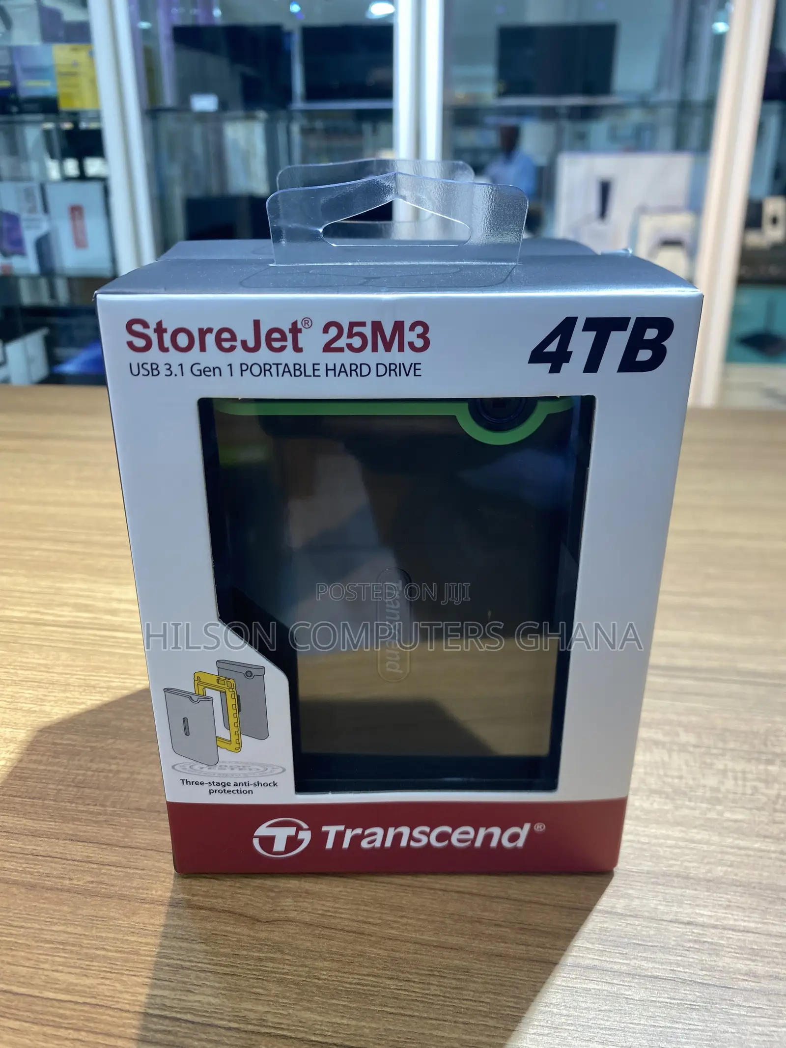 Transcend 4tb Storejet 25M3 USB 3.1 Gen1 External Hard Drive