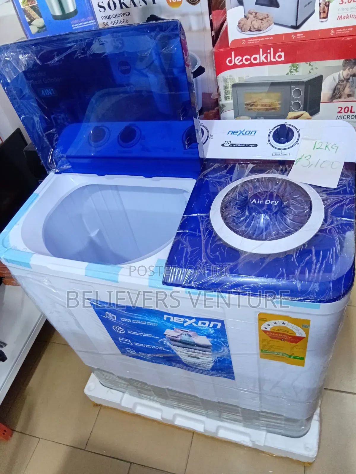 Nexon 12KG Washing Machine – Wash More in Less 12KG