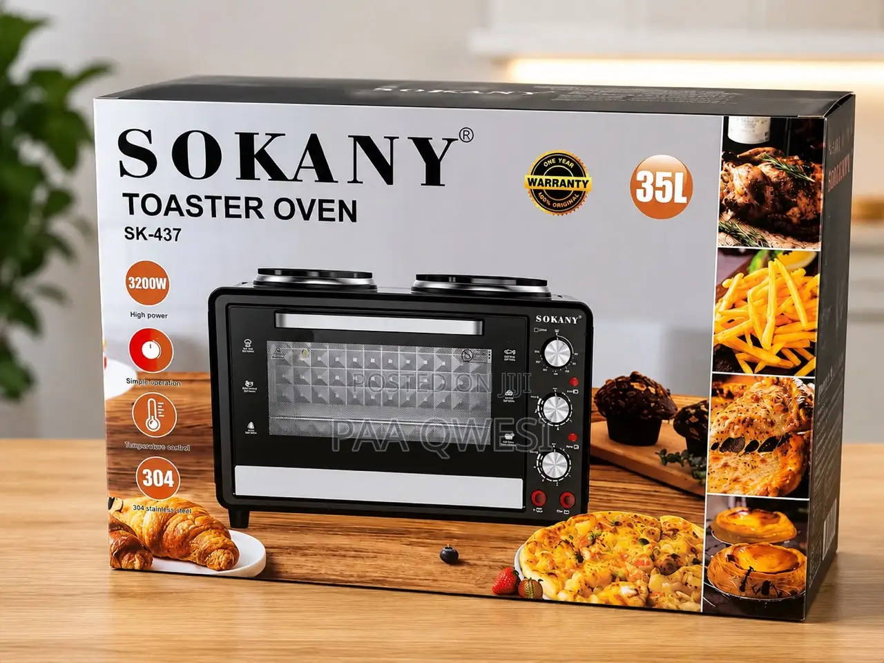 SOKANY 35L Multifunction Toaster Oven 3200W