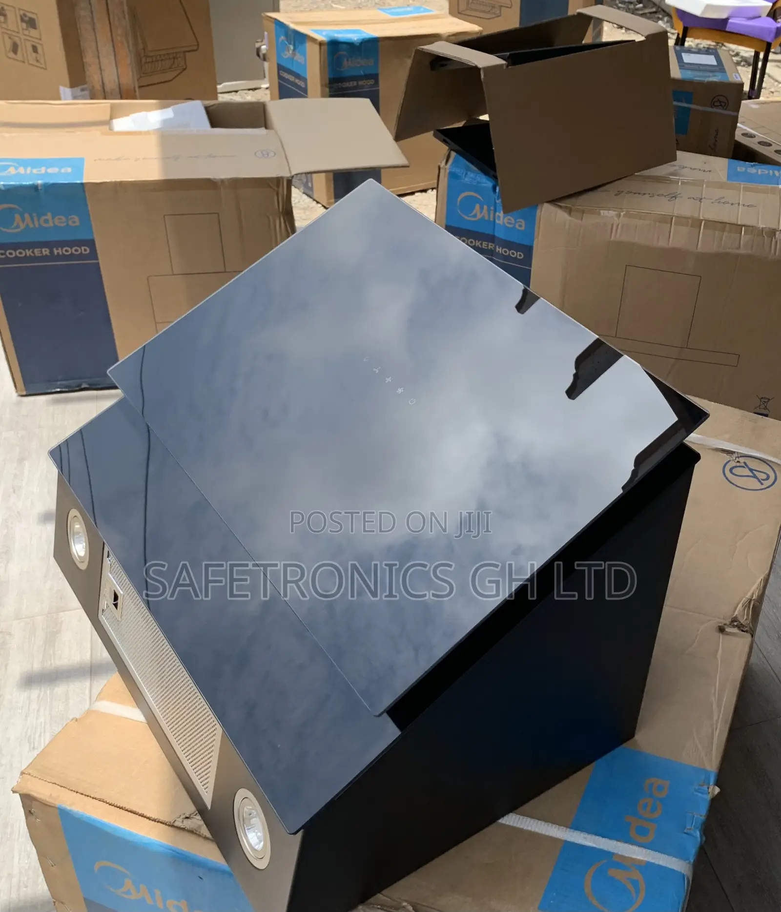 High Quality Midea 60cm Angled Chimney Cooker Hood