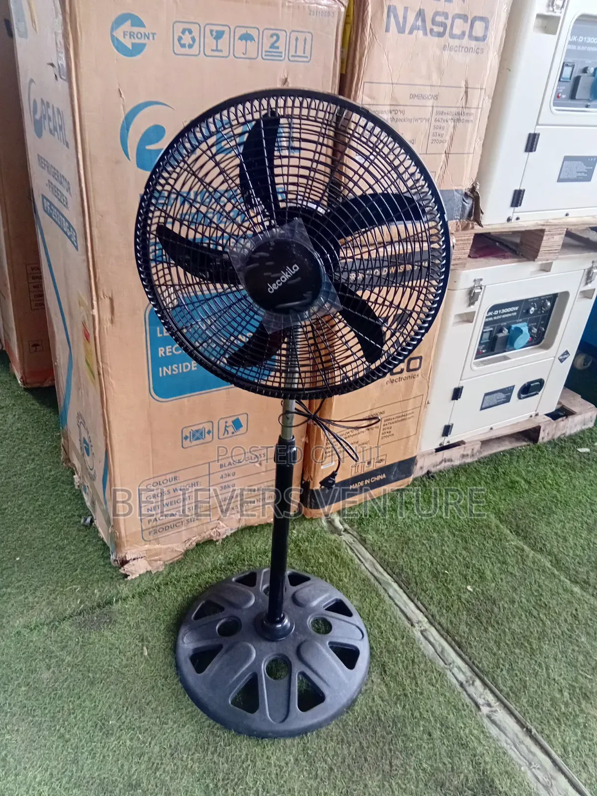 Decakila Standing Fan – Quiet Energy Saving Electric