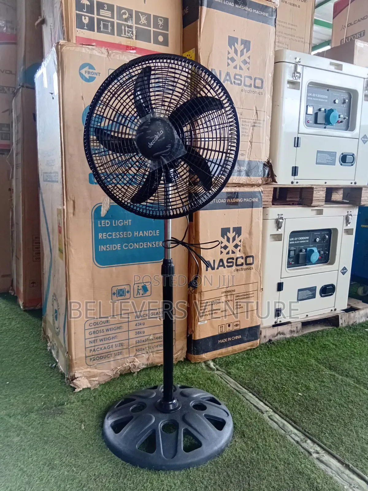 Decakila Standing Fan – Durable, Silent High-Speed
