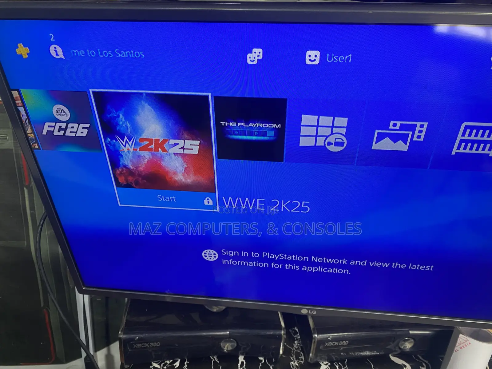 PS4 Standard With 5 Cool Games