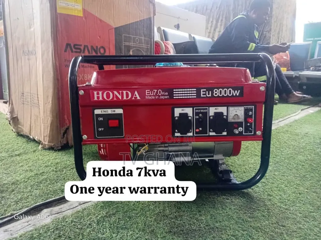 Honda 7kVA Heavy-Duty Generator – Low Fuel Consumption7kva