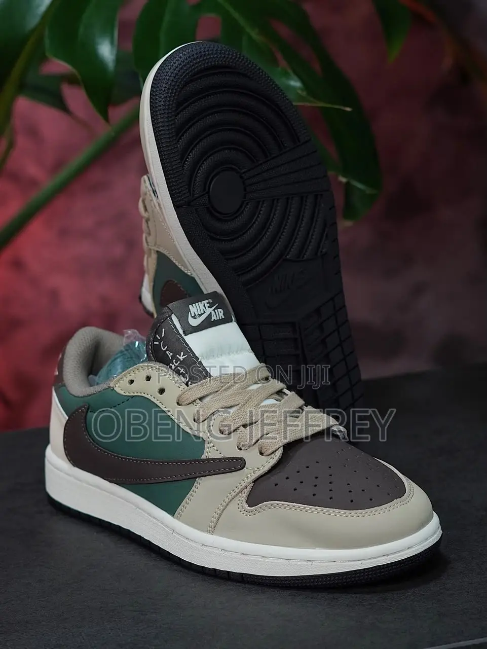 Original Nike Air Jordan 1 Travis Scott Medium Olive