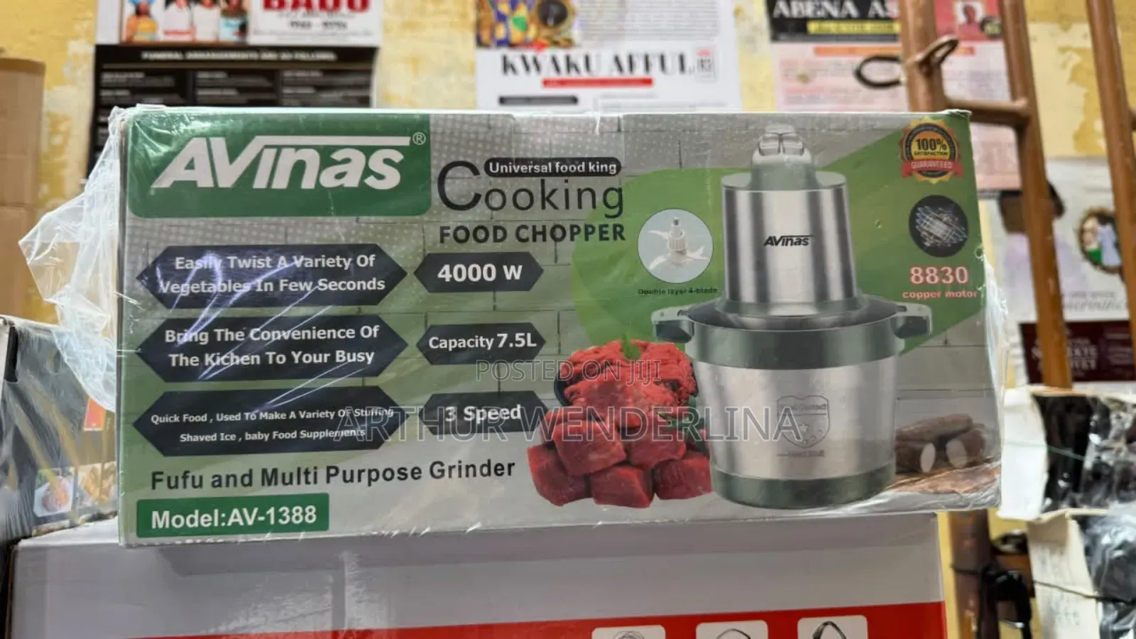 Avinas Fufu and Multipurpose Grinder.(4000watt)