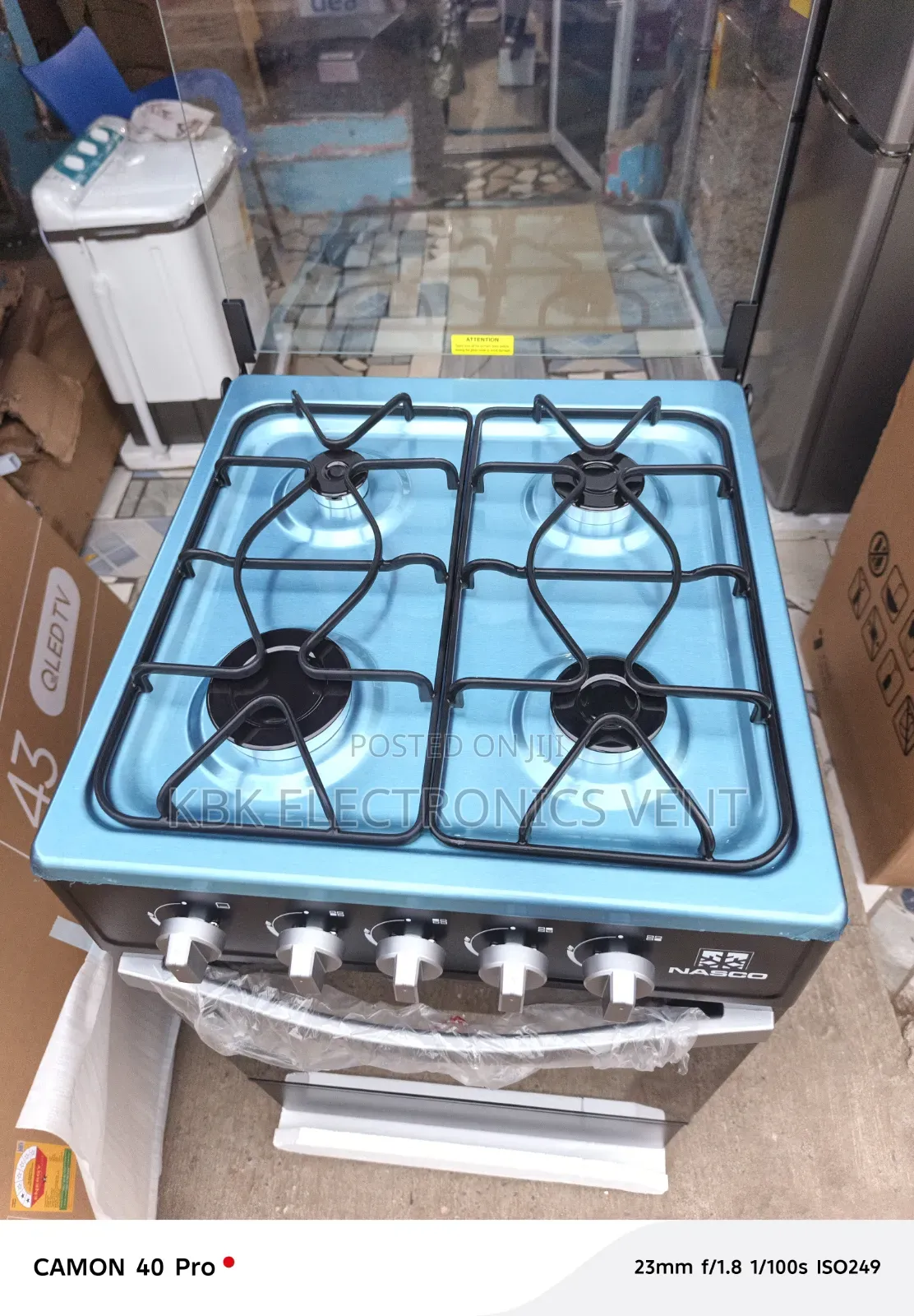 Nasco 50*50 4Burner Gas Cooker Oven