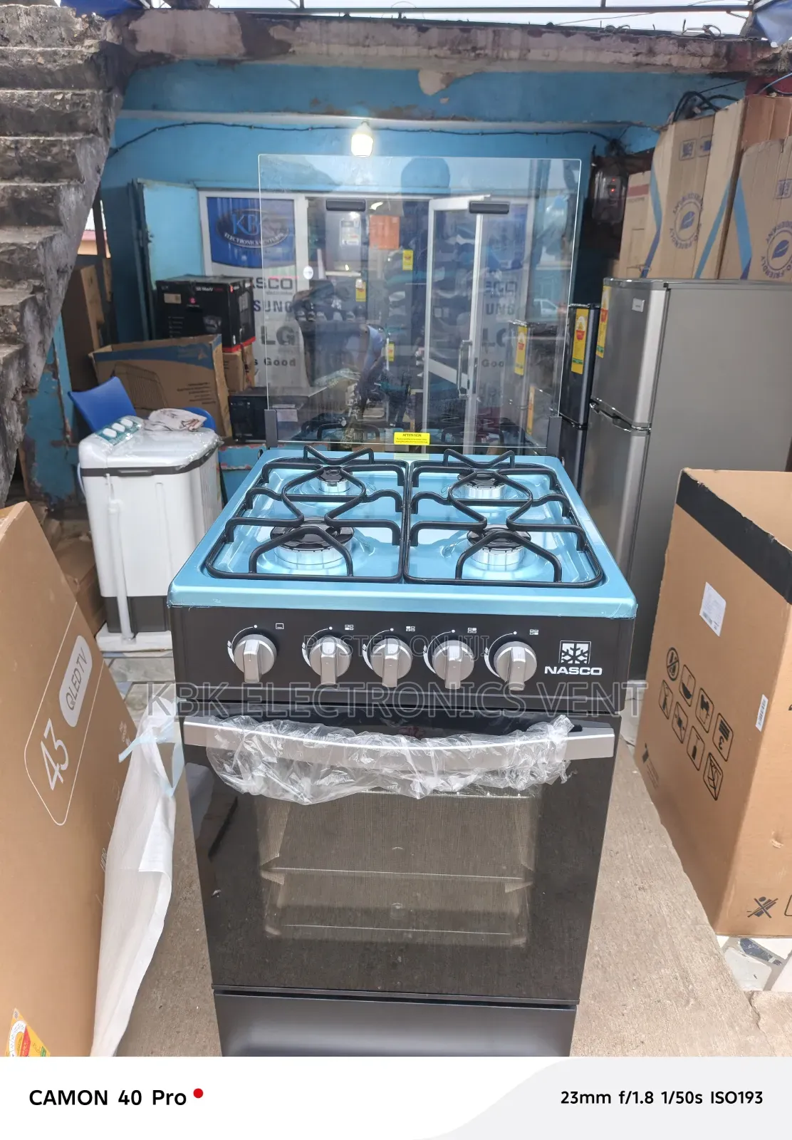 Nasco 50*50 4Burner Gas Cooker Oven