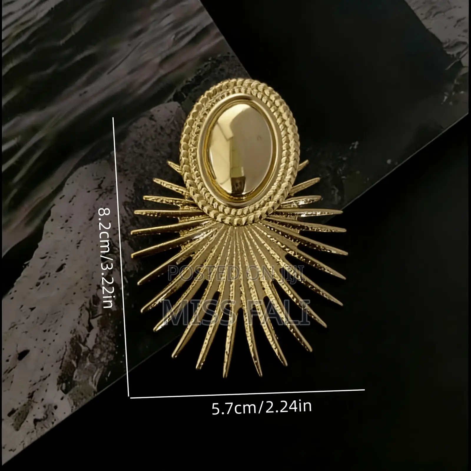Golden Solstice Brooch