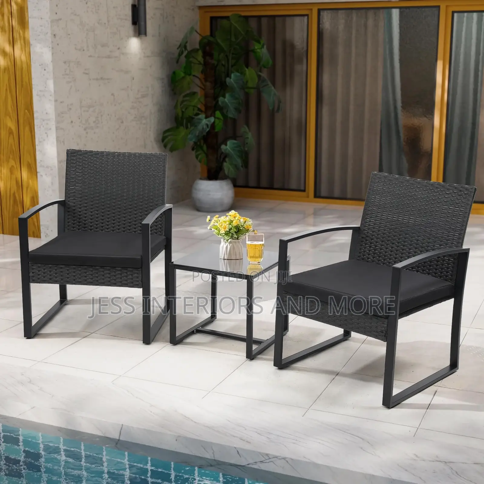 Outdoor 3-Piece Patio Bistro Set