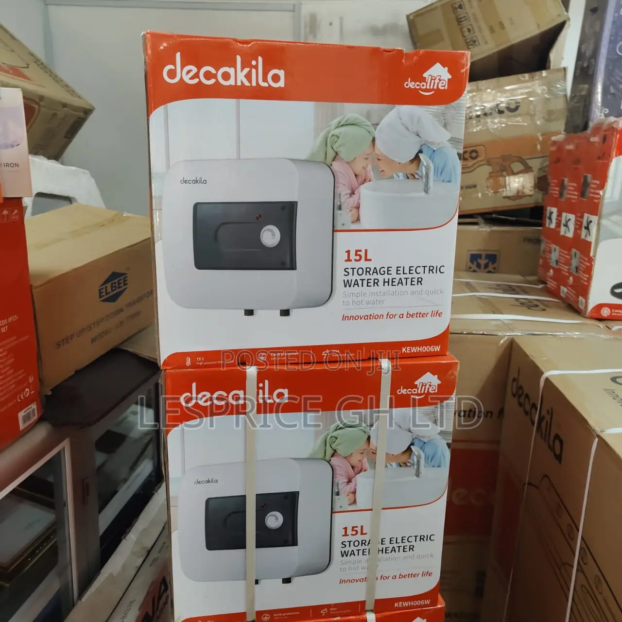 Classy High Grade 15L Storage 1500W Decakila Electric Water Heater