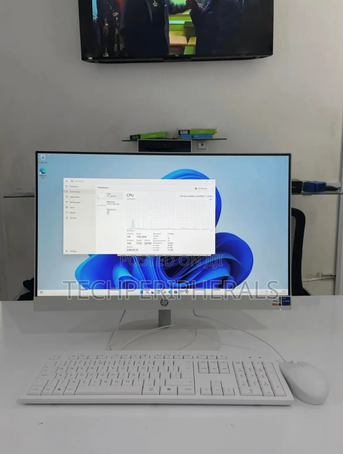 New Desktop Computer HP AiO 24 8GB Intel Core i5 SSD 512GB