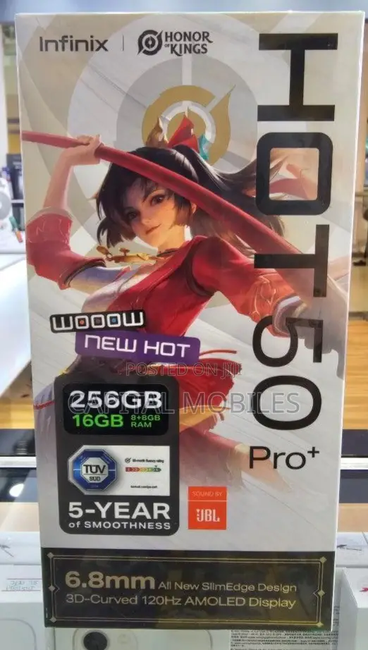 New Infinix Hot 50 Pro+ 4G 256 GB Gold