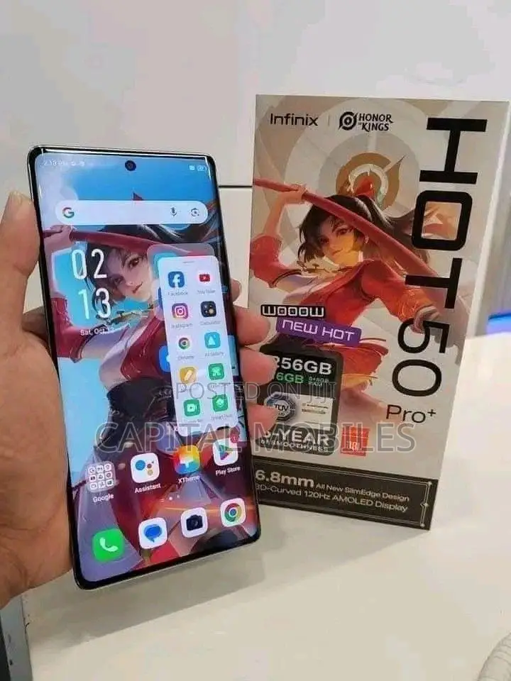 New Infinix Hot 50 Pro+ 4G 256 GB Gold
