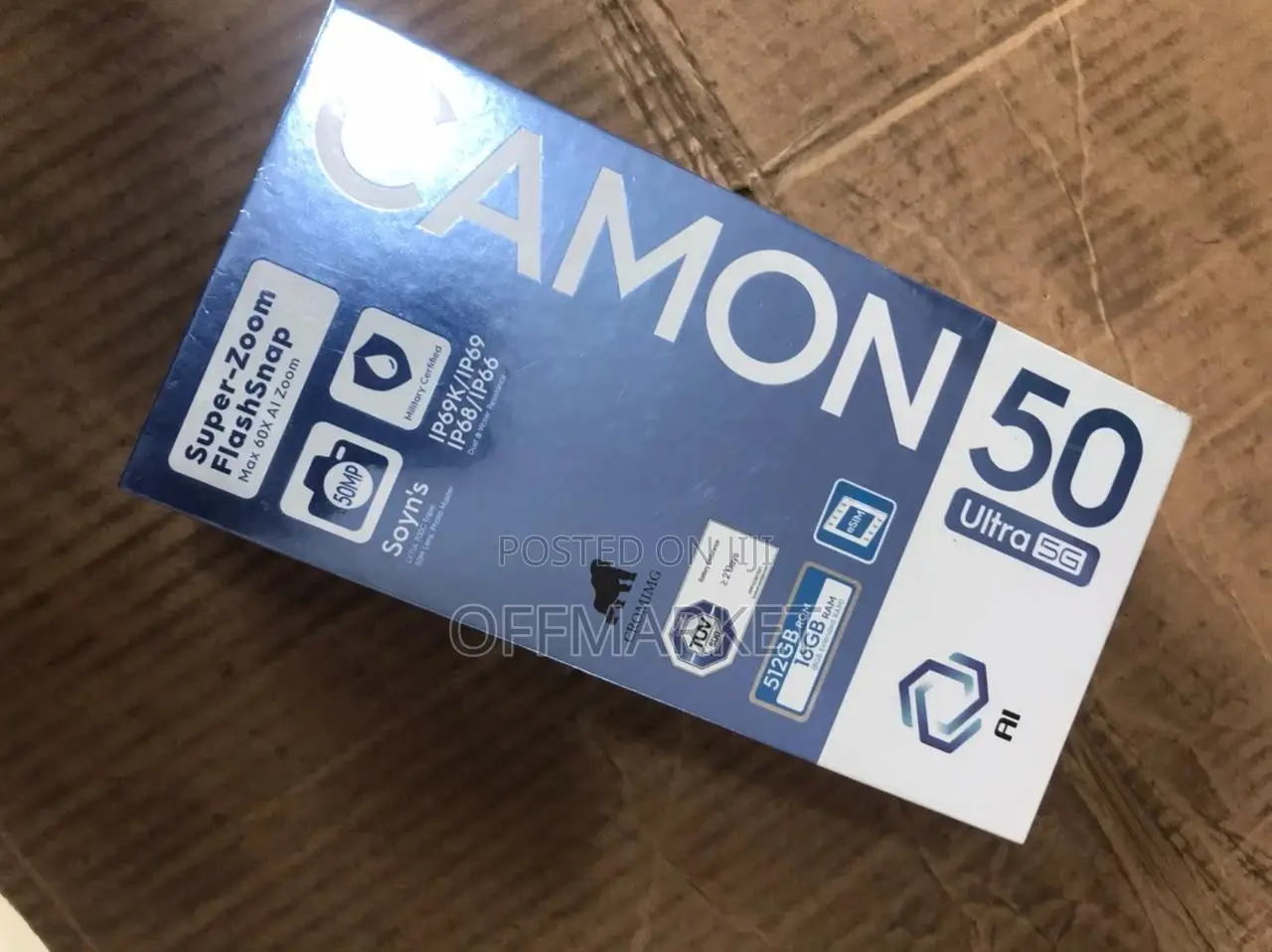New Tecno Camon 50 Ultra 512 GB Black