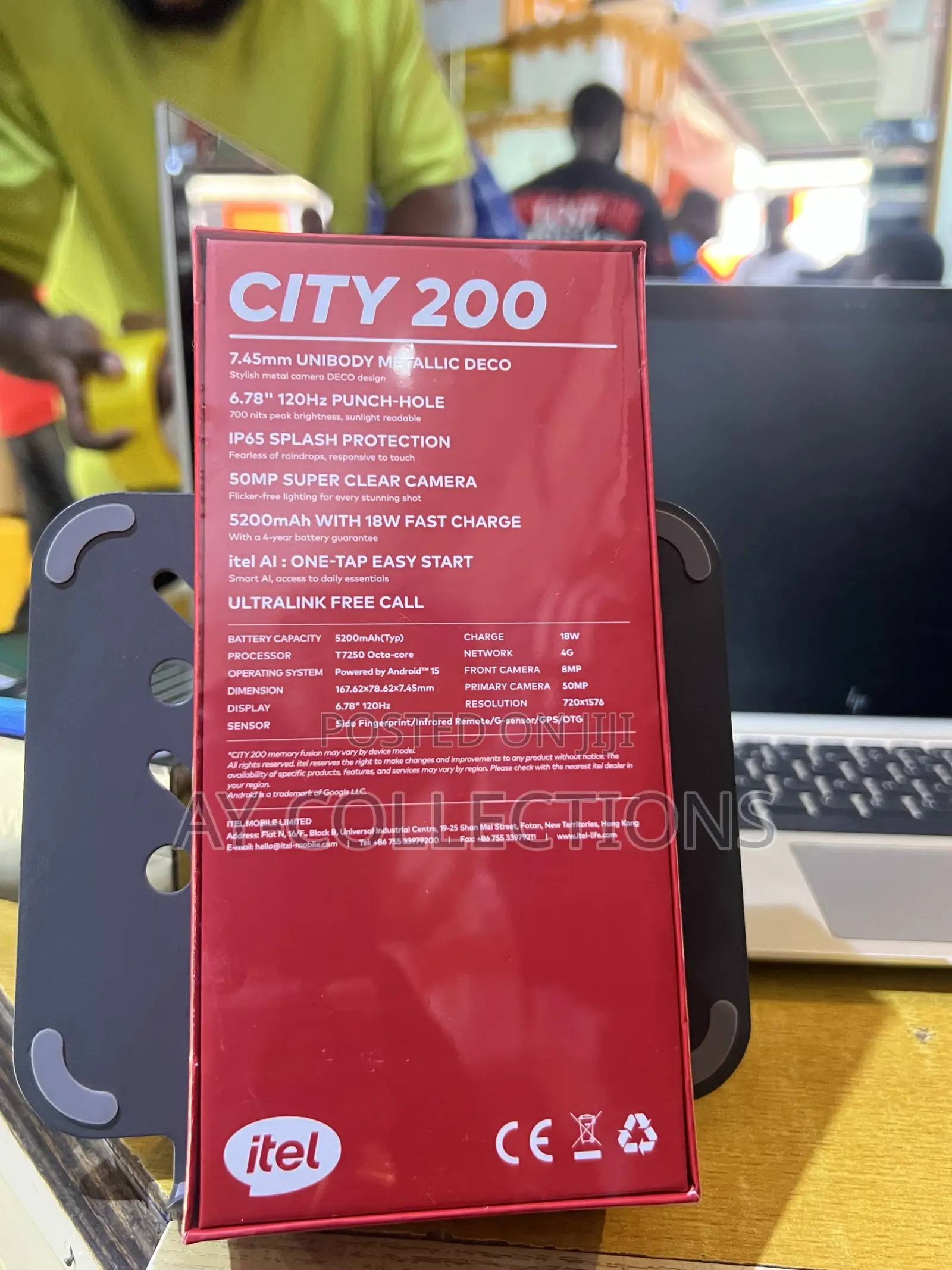 New Itel City 200 128 GB Purple