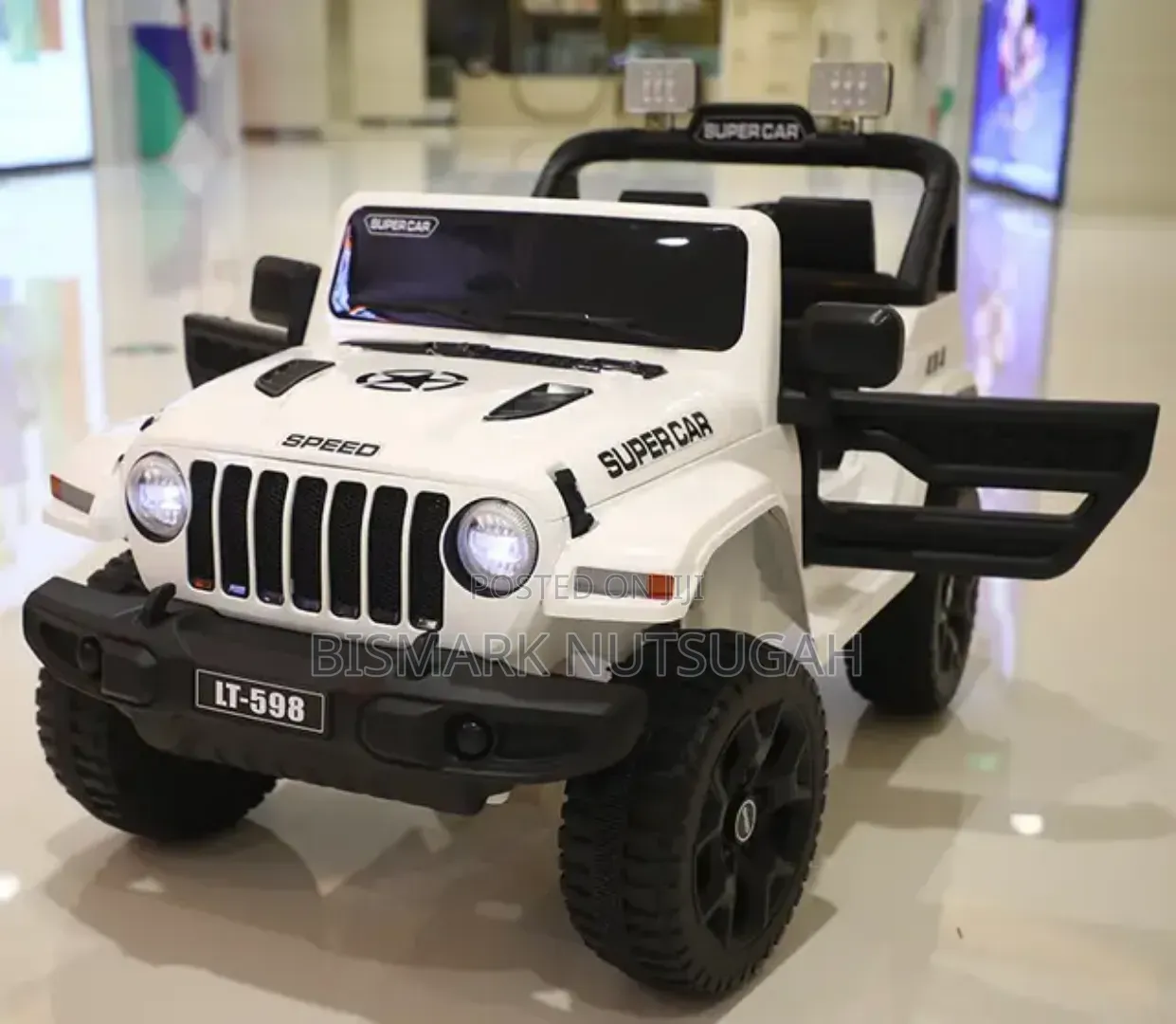 12V Red Jeep Ride-on Electric Toy Car for Kids