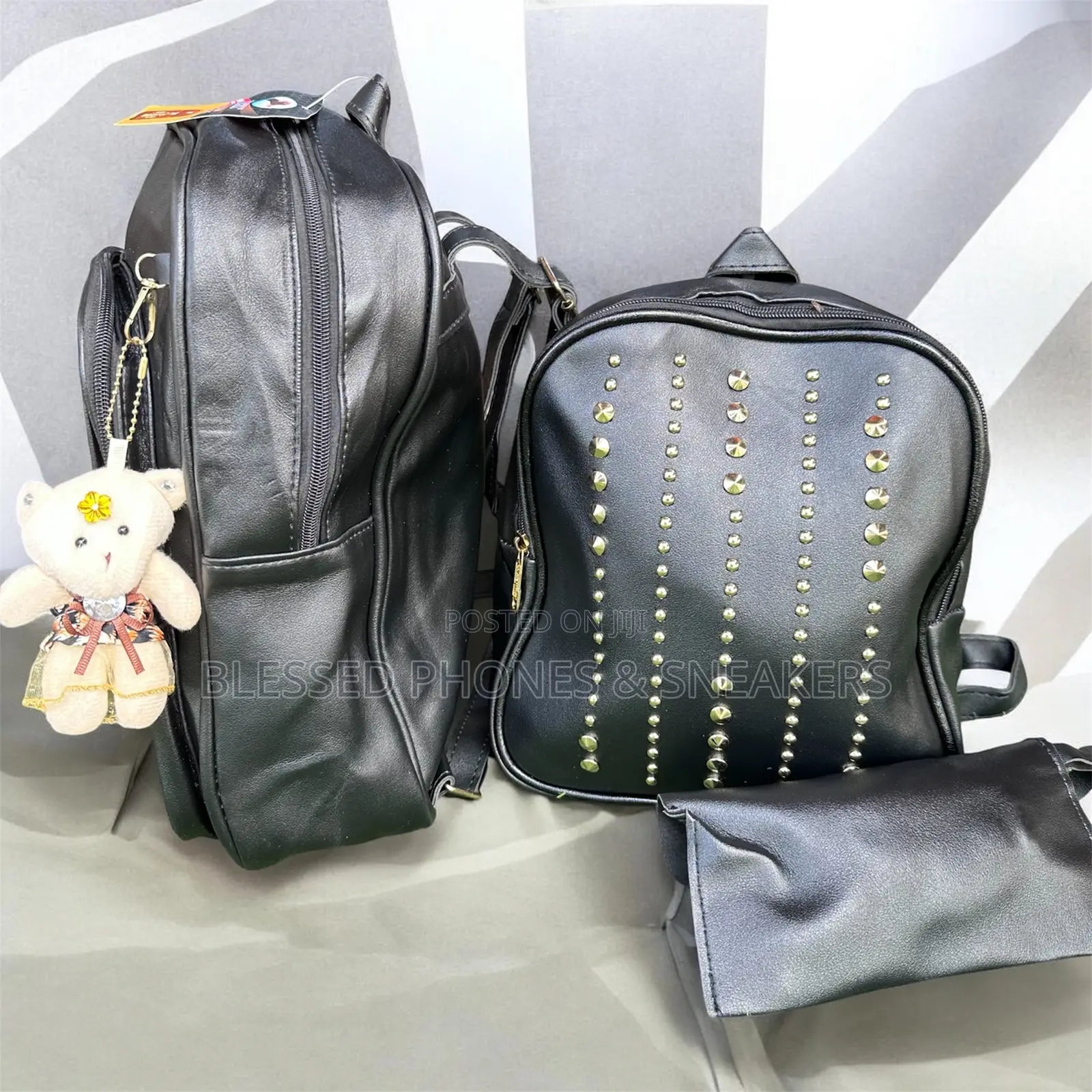 Leather Backpack 3-in-1 Set