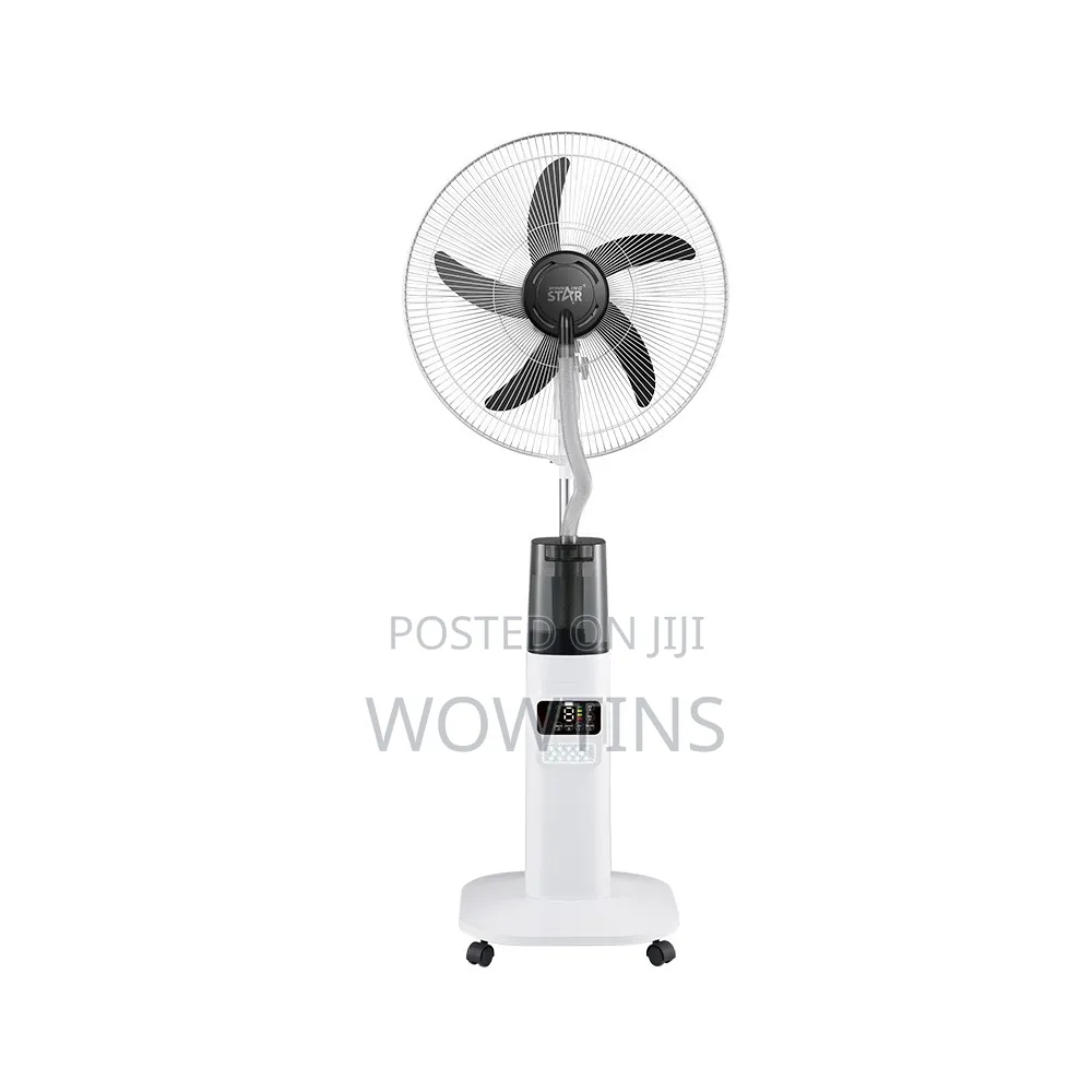 18-Inch Misting Solar-Rechargeable Fan