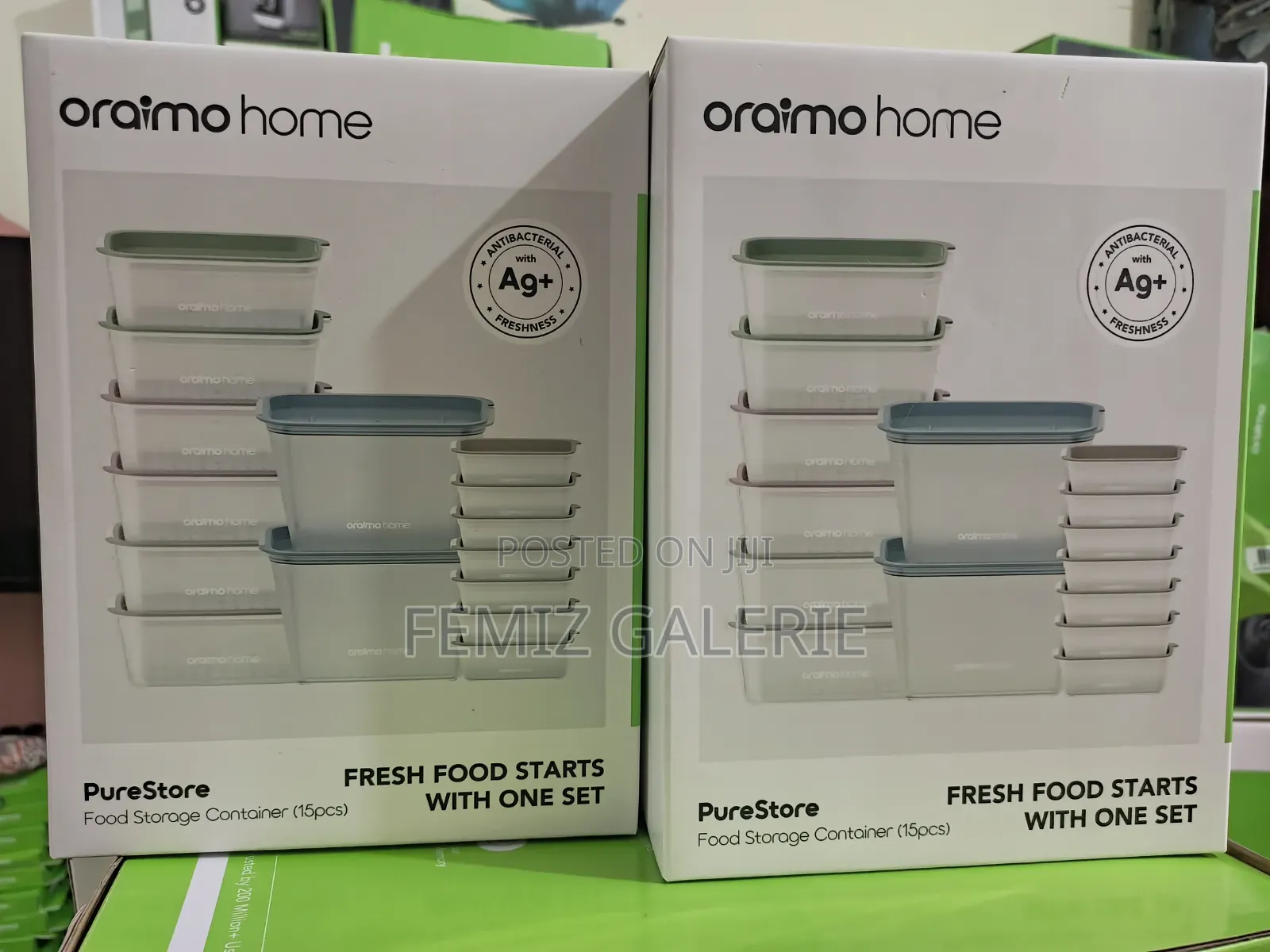 Oraimo Purestore Silver Ion Freshness Pp Food Storage Container-15pcs