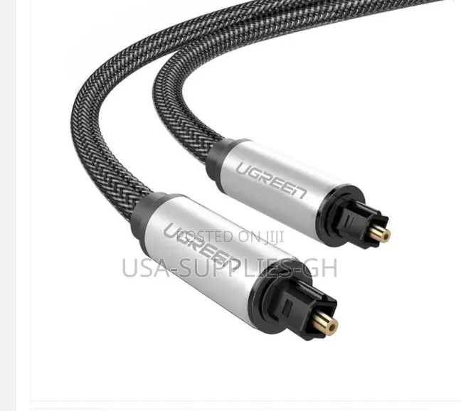 UGreen Toslink Audio Fiber Optical Cable 1.5M / 5Ft Braided From Usa