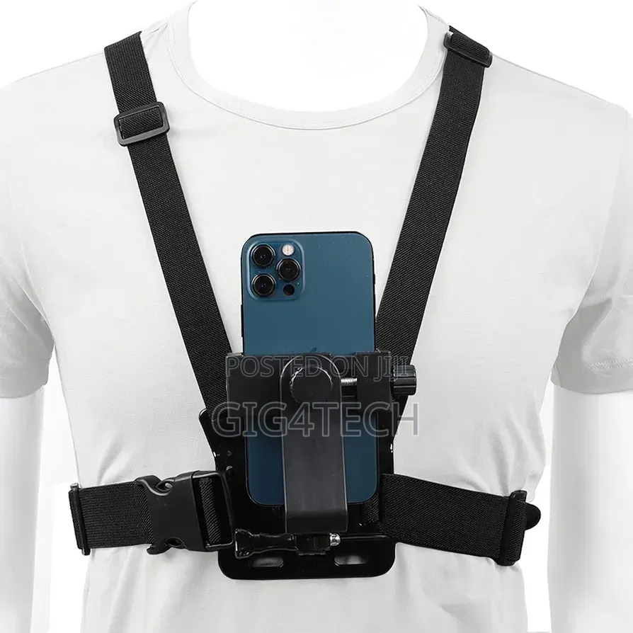 Chest Smart Phone and Action Camera Strap Holder