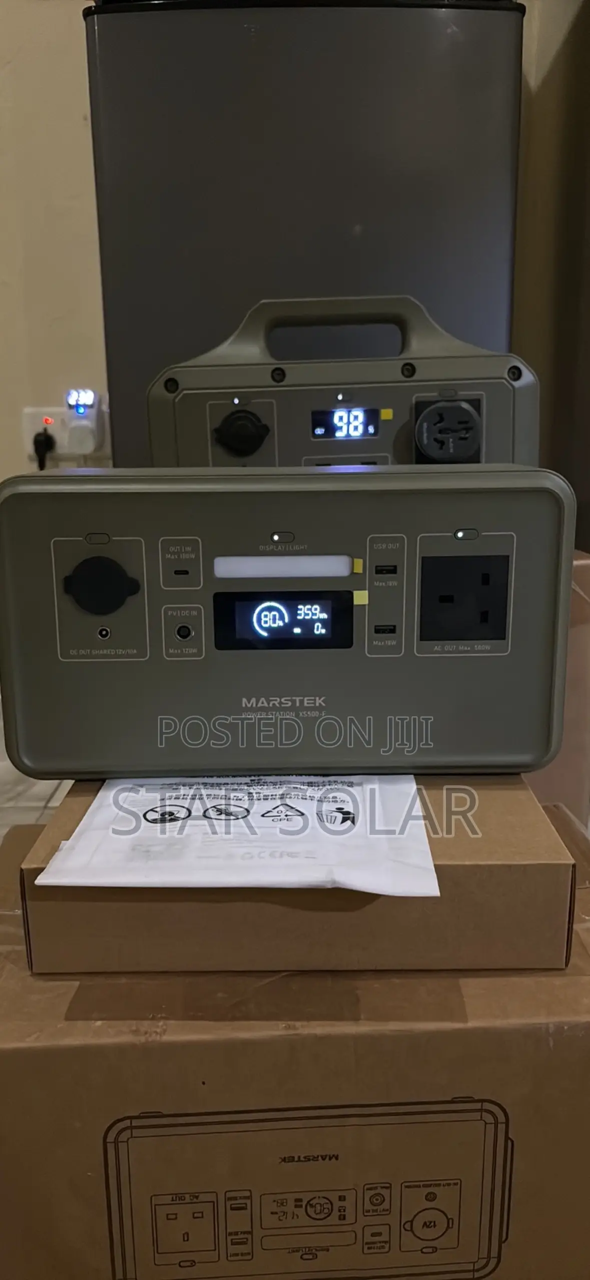 Portable Power Station 300w 500/1000w Solar Generator