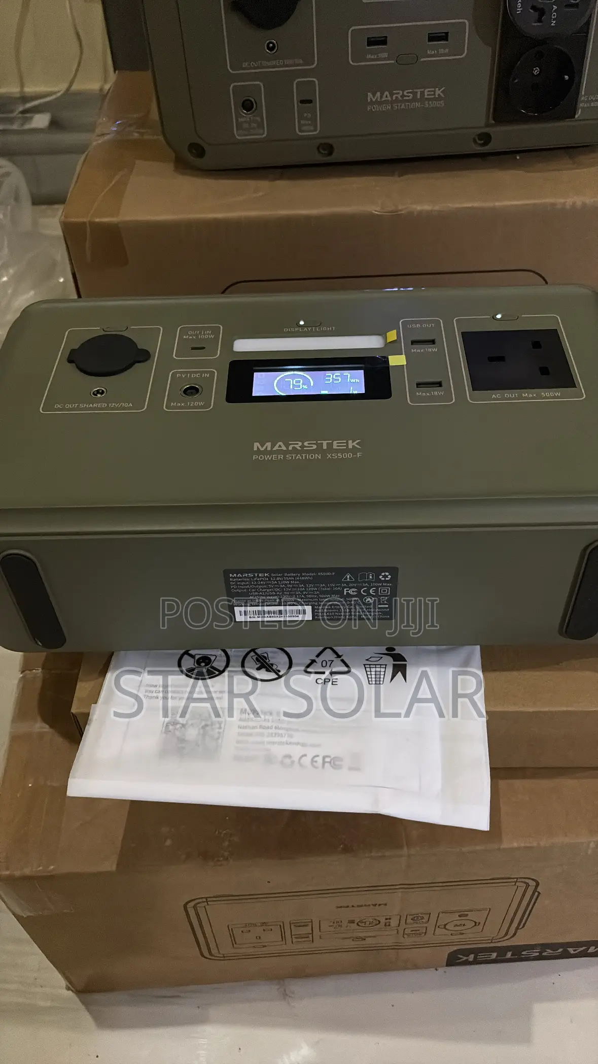 Marstek 500W Portable Power Station/ Solar-Electric