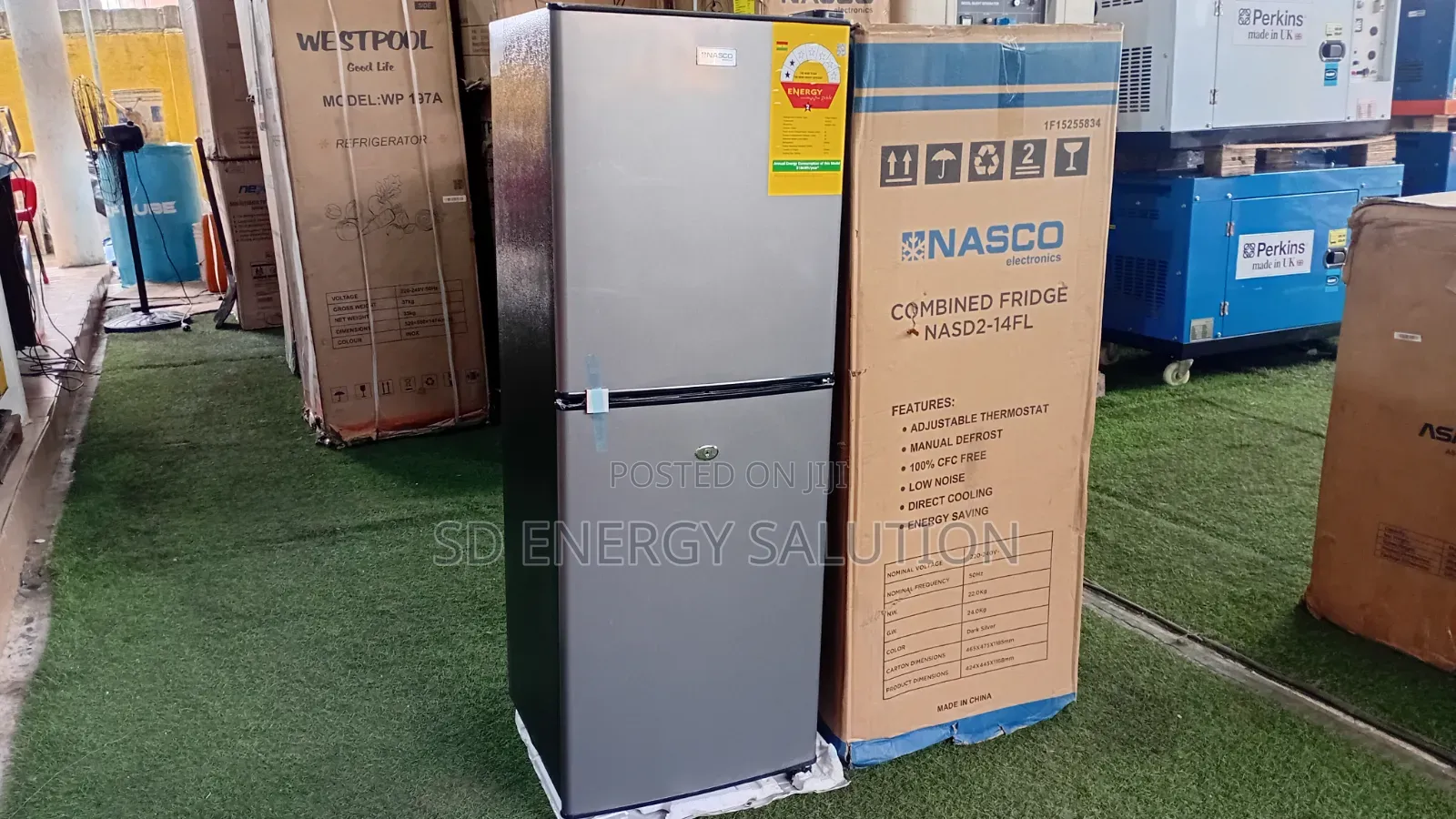Nasco 116L Double Door Fridge | Energy Saving NASD2-14FL