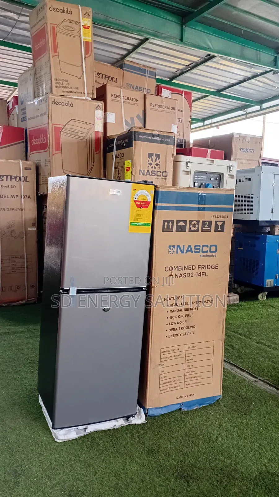 Nasco 116L Bottom Freezer Fridge – Stylish Energy Efficient