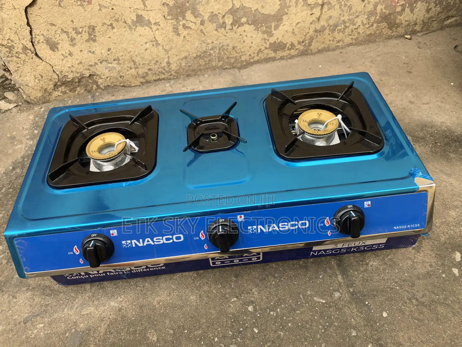Nasco Auto Ignition 3Burner Gas Cooker