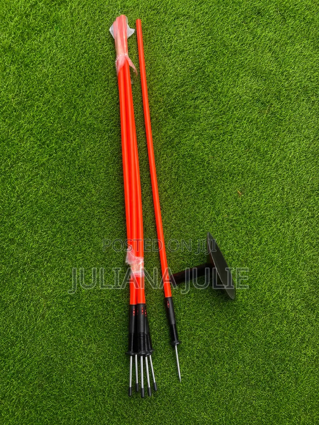 Original Agility Pole Available for Both Grass and Soil Park