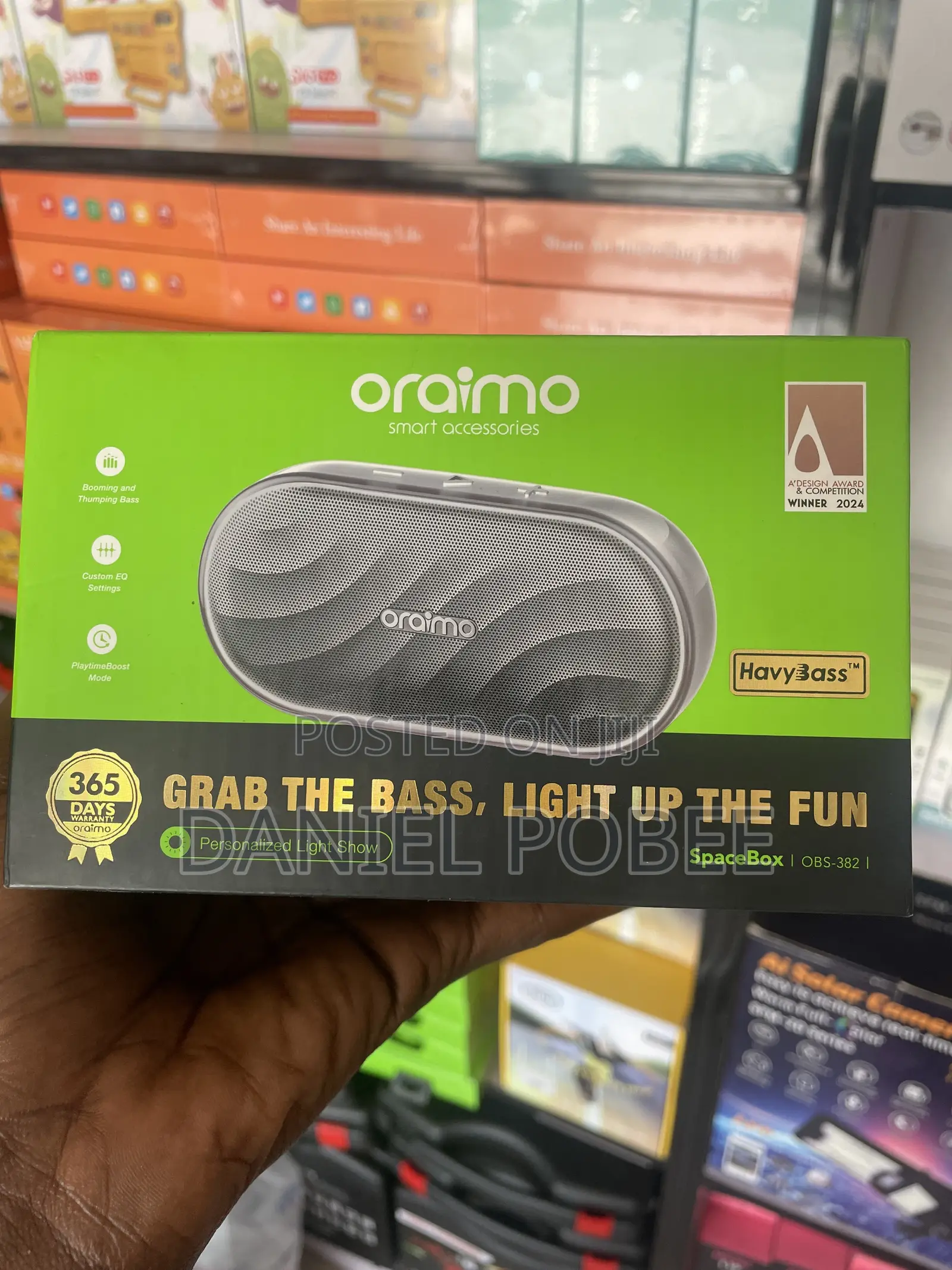 Brand New Oraimo SpaceBox OBS-382 Bluetooth Speaker | Heavy Bass
