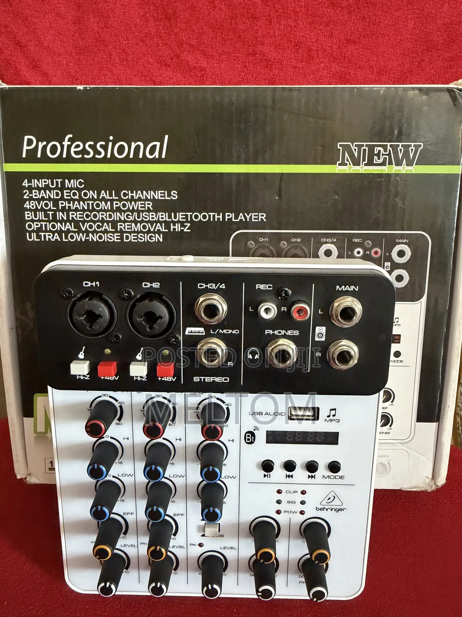 Behringer 4channels in-Built Audio Interface Mixer
