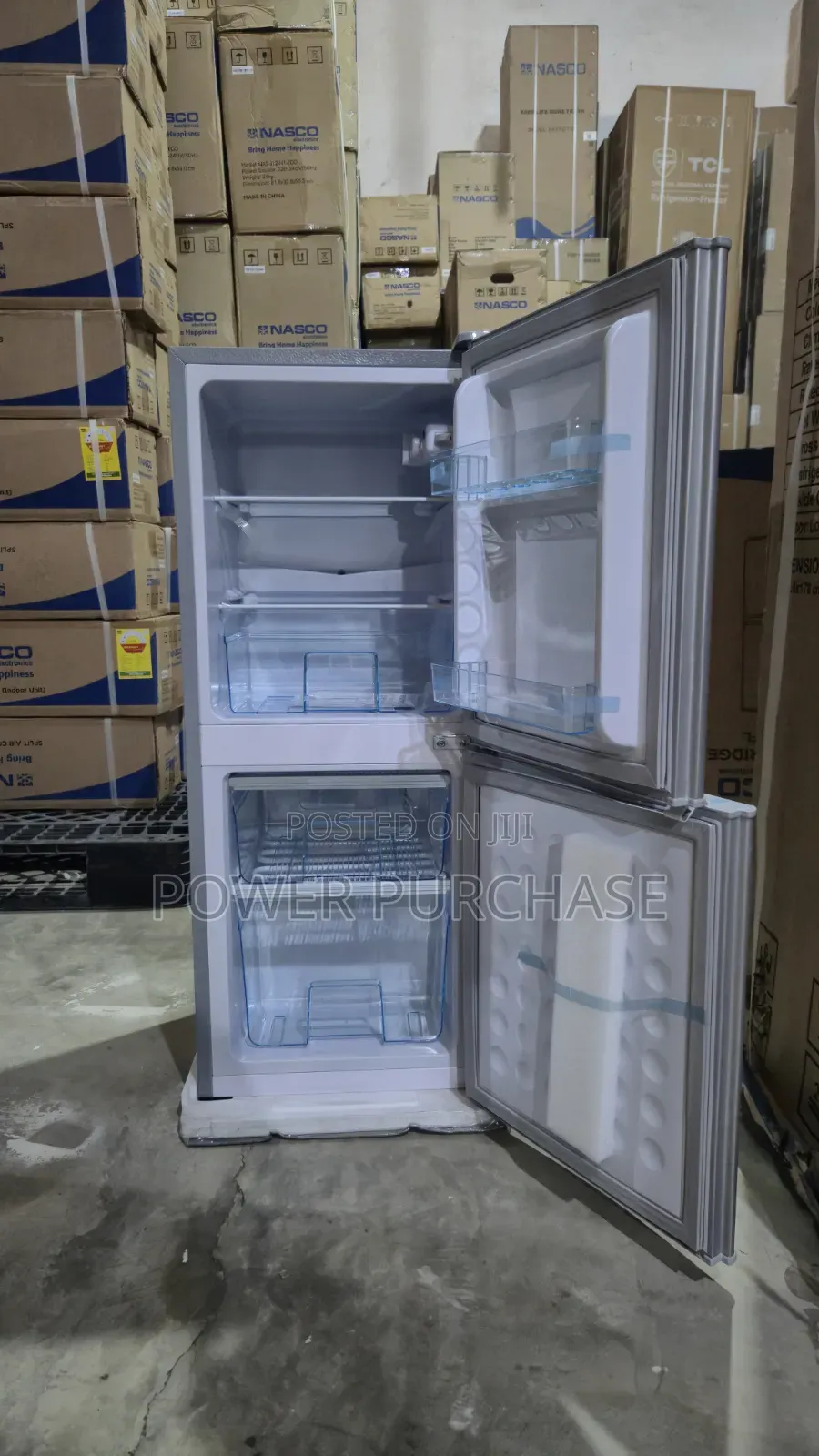 Brand New Nasco 106 Litres Bottom Freezer Refrigerator