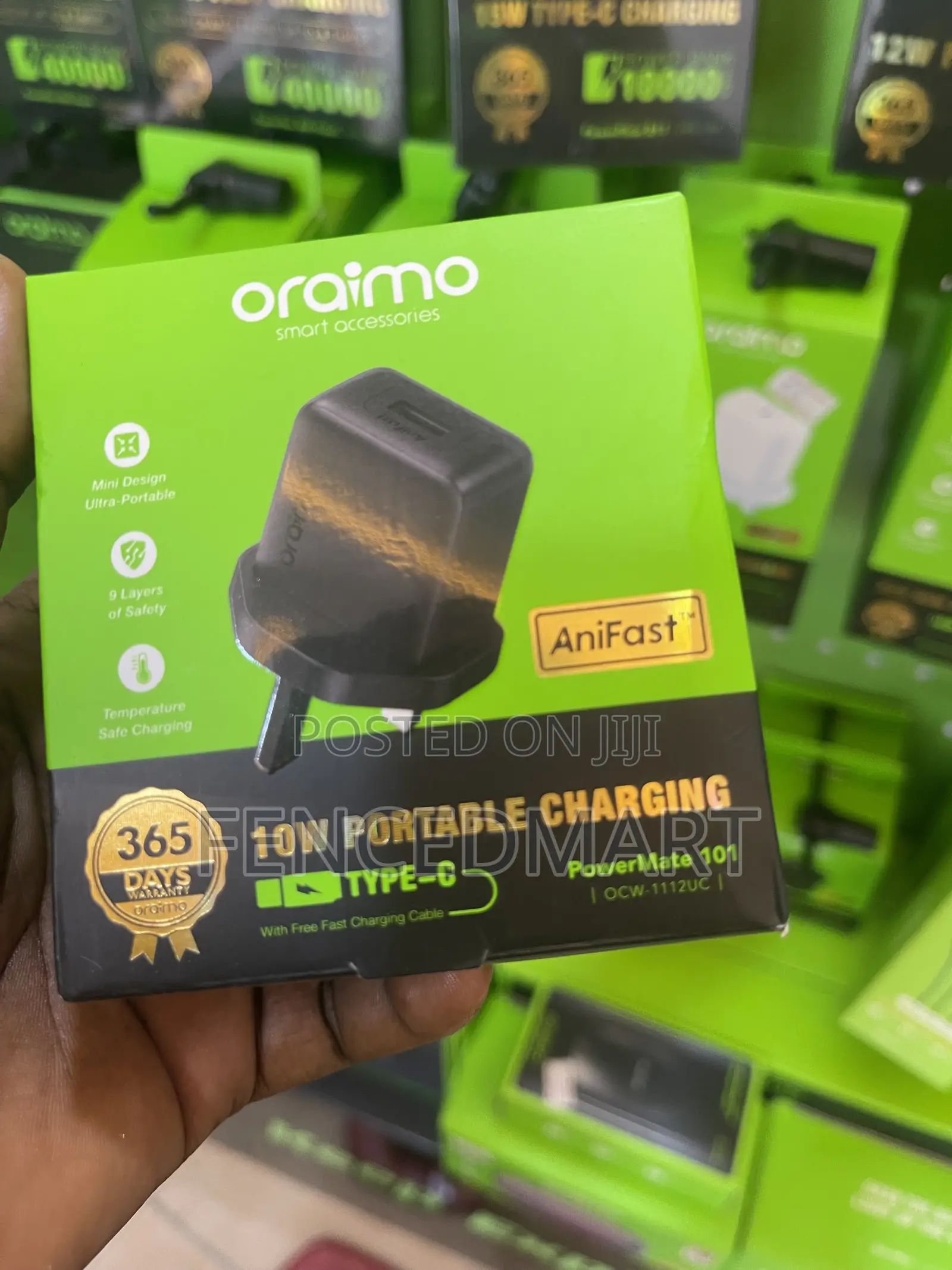 Oraimo 10W Type-C Fast Charger With USB-C Cable – PowerMate 101