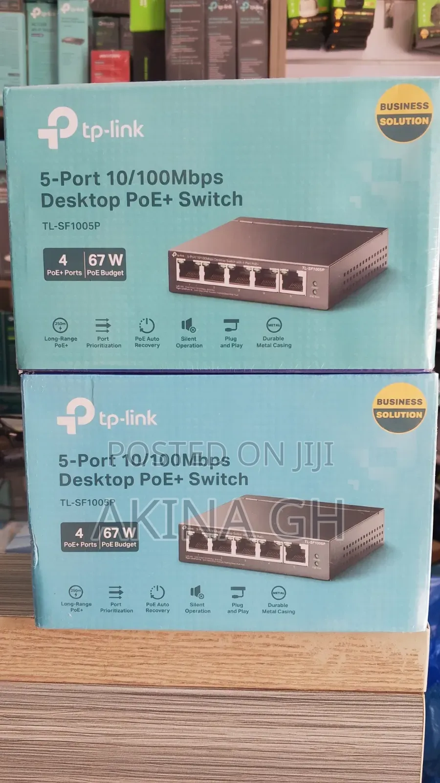 5 Port 10/100mbps Desktop Poe+ Switch / TL-SF1005P