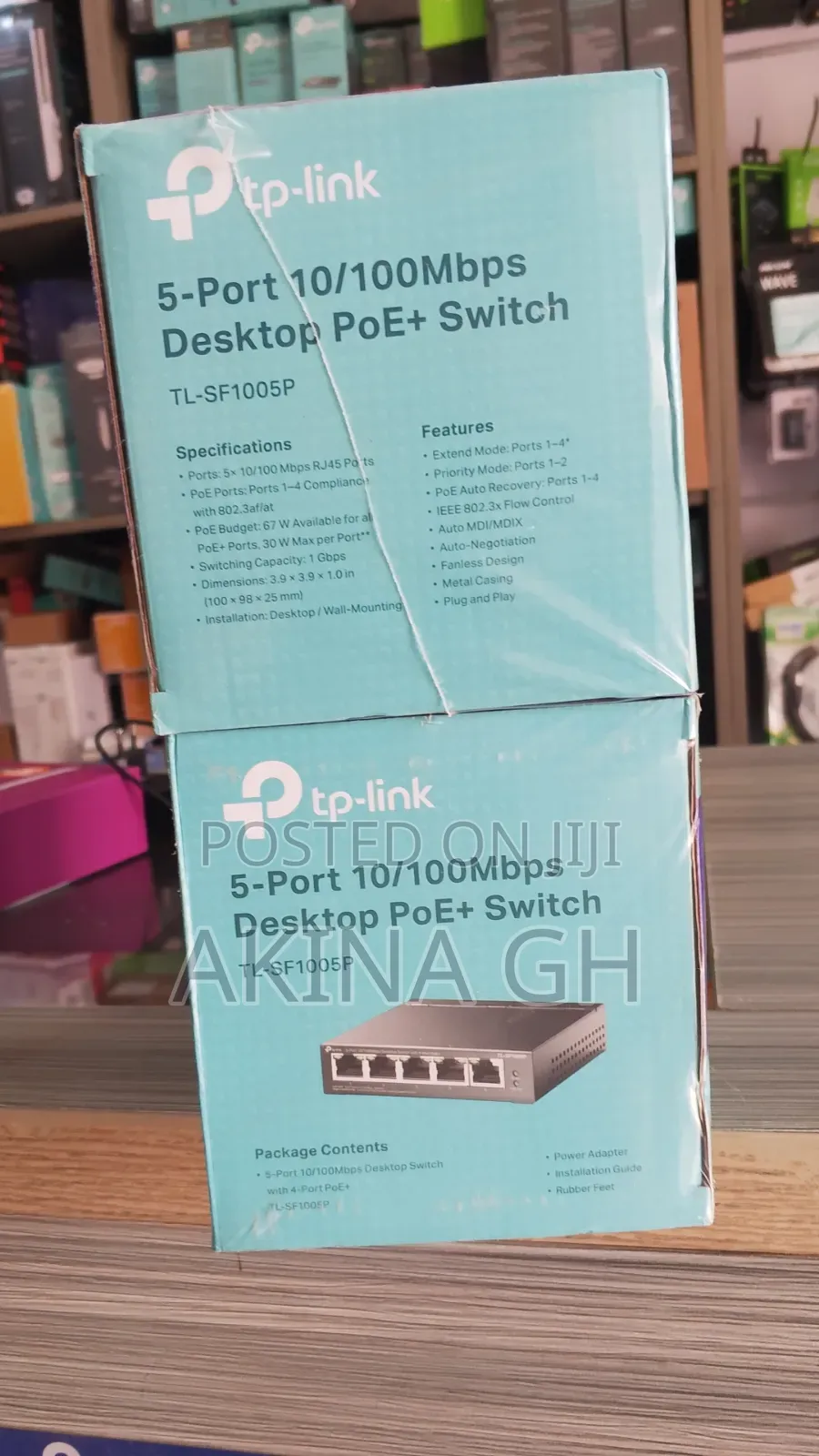 5 Port 10/100mbps Desktop Poe+ Switch / TL-SF1005P
