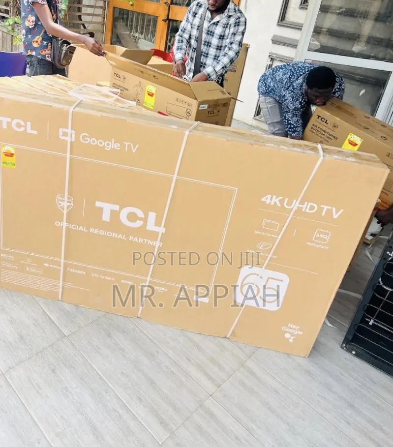 Classic and Latest TCL 65” Uhd Smart Satellite Android TV(Remote)