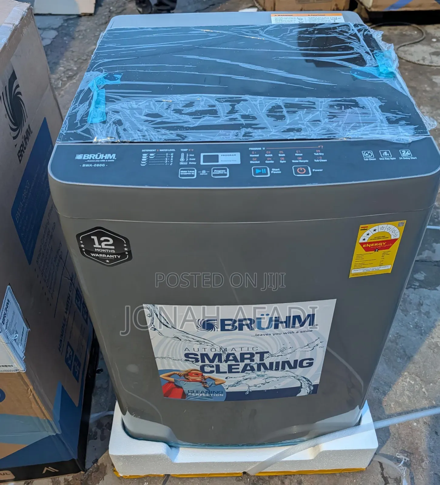 Bruhm 8KG Fully Automatic Washing Machine BWA-080G