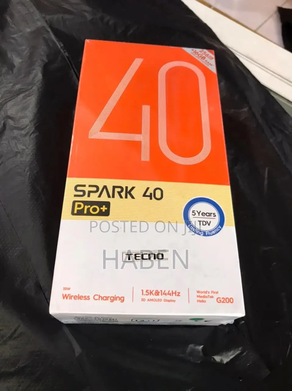 New Tecno Spark 40 Pro+ 256 GB Black