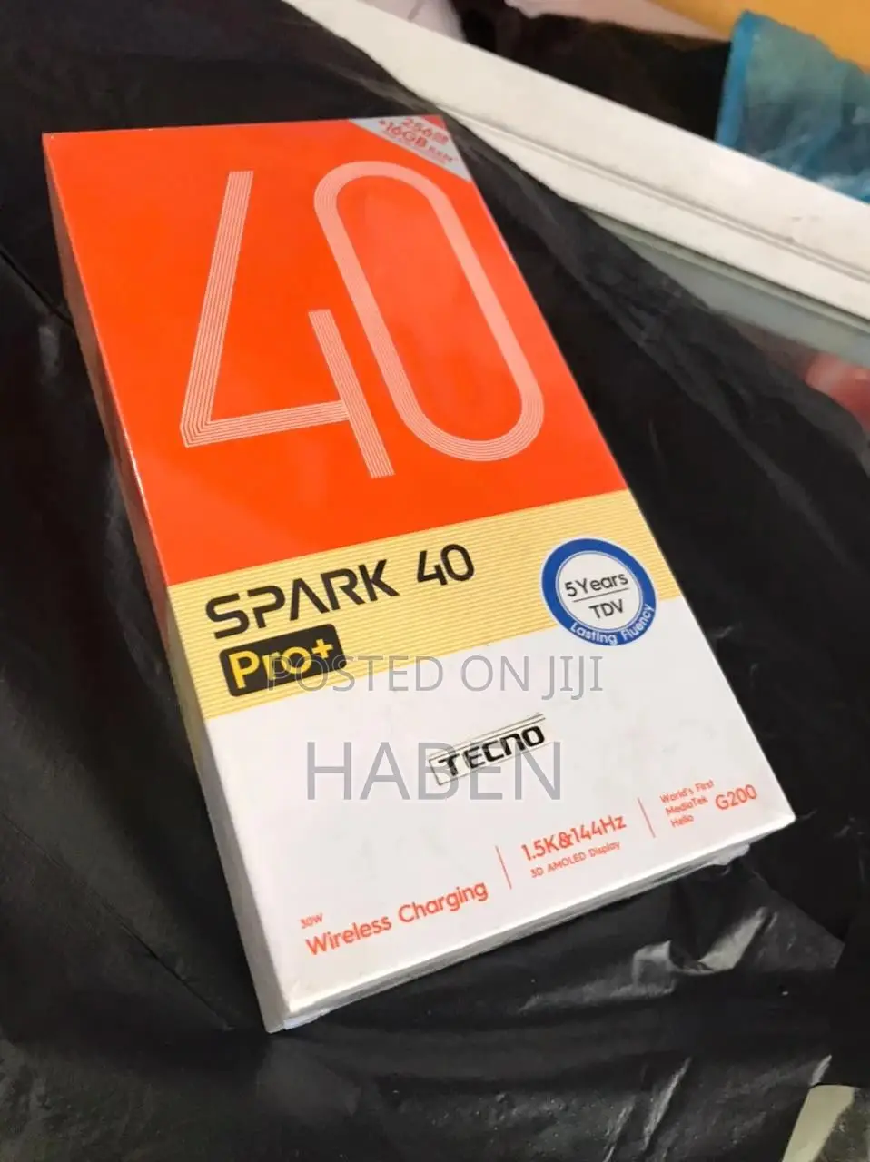 New Tecno Spark 40 Pro+ 256 GB Black
