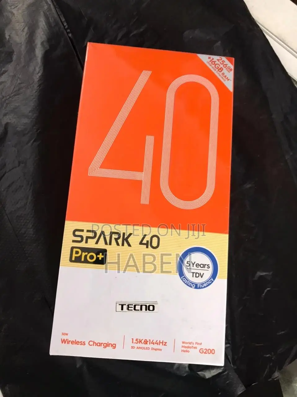 New Tecno Spark 40 Pro+ 256 GB Black