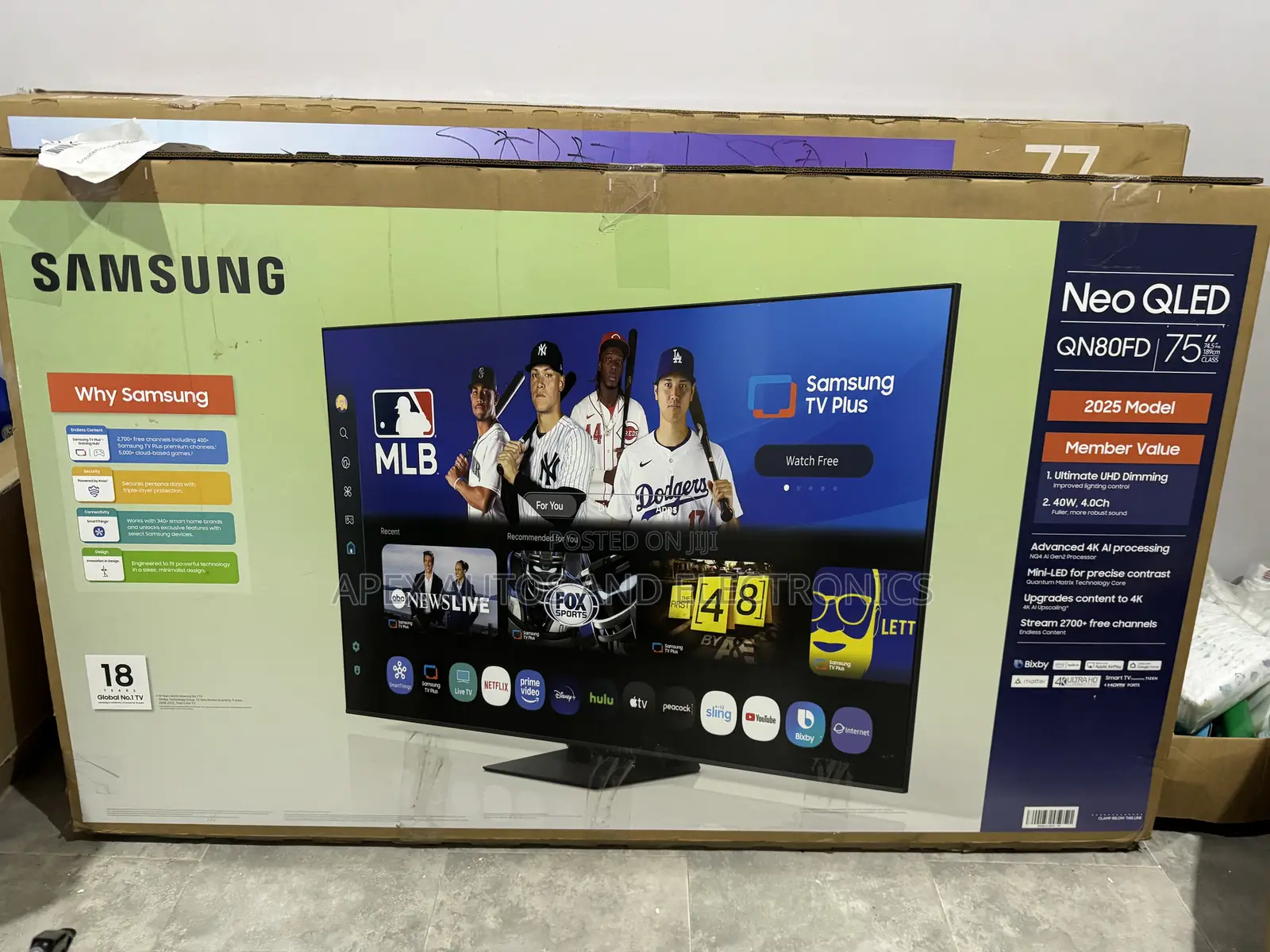 Samsung Neo Qled , Qn80fd, 75inch