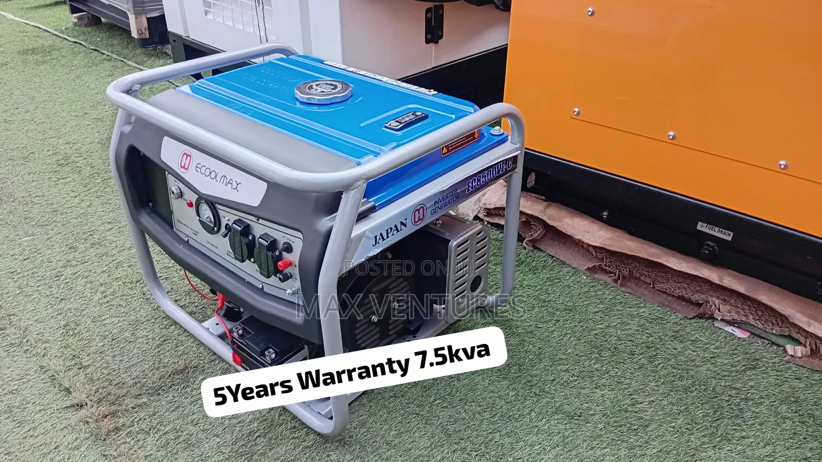 Brand New Ecoolmax 7.5kVA Silent Petrol Generator 7.5kva