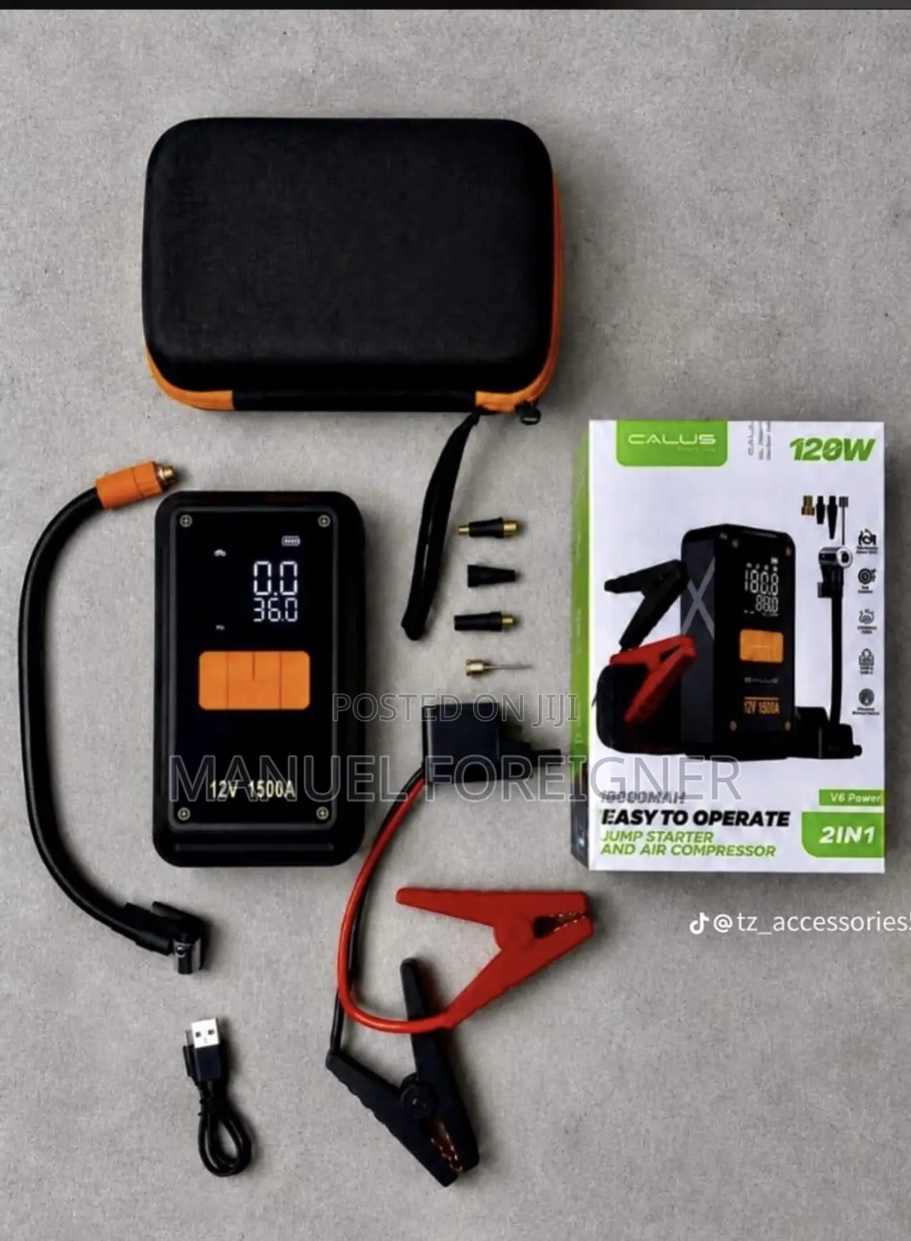 Jumper Starter and Air Compressor Power Bank