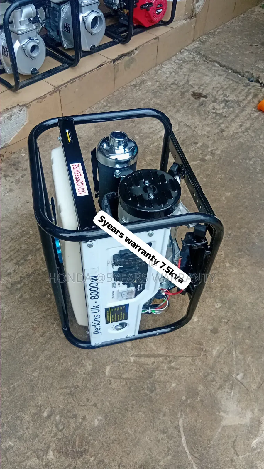 Brand New Perkins 7.5kVA Petrol Generator – Reliable Power 7.5kva