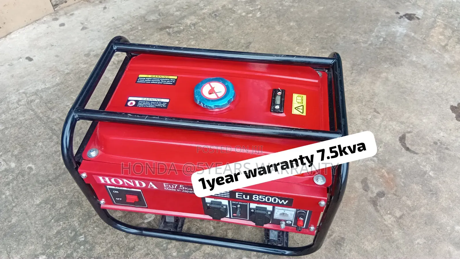 Super Powerful Honda 7.5kVA Petrol Generator – Built for Homes 7.5kva