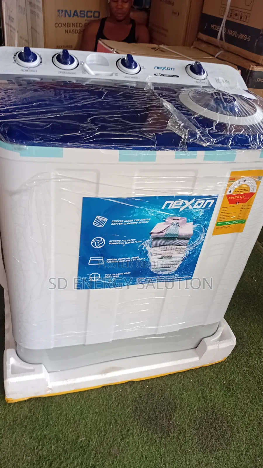 Nexon 10KG Washer – Powerful Wash Spin Dryer
