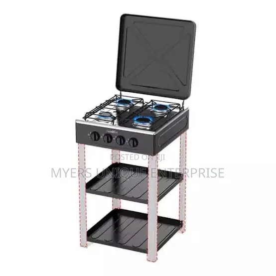 4 Burner Standing Gas Cooker With Storage